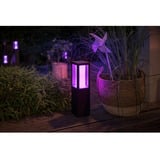 Philips Hue White & Color Ambiance Impress lampada da palo per esterni, Luce LED Nero