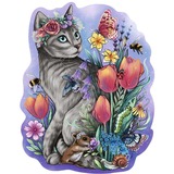 Ravensburger Puzzle in legno Gatto primaverile 