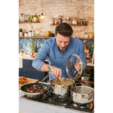 Tefal Padella by Jamie Oliver Cook Smart accaio/Nero