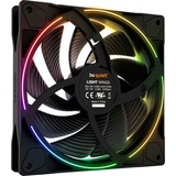 be quiet! Light Wings | 140mm PWM Triple Pack high-speed Case per computer Ventilatore 14 cm Nero 3 pz, Ventola Nero, Ventilatore, 14 cm, 2200 Giri/min, 121,82 m³/h, Nero