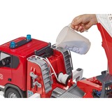 bruder Scania Super 560R camion dei pompieri con scala girevole, pompa dell'acqua, luci e suoni, Veicolo modello 