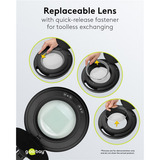 goobay Lampada lente LED con morsetto 10W, Luce LED Nero