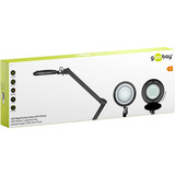 goobay Lampada lente LED con morsetto 10W, Luce LED Nero
