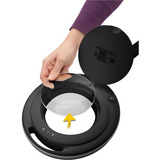 goobay Lampada lente LED con morsetto 10W, Luce LED Nero