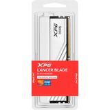 ADATA LANCER BLADE DDR5 memoria 16 GB 1 x 16 GB 288-pin DIMM Data Integrity Check (verifica integrità dati) bianco, 16 GB, 1 x 16 GB, DDR5, 6000 MHz, 288-pin DIMM
