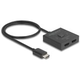 DeLOCK Switch HDMI 2 > 1 bidirezionale 8K Nero