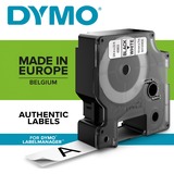 Dymo D1 etichette originali | 9 mm x 7 mm | stampa bianca su nero | etichette autoadesive per etichettatrice LabelManager | 1 Pezzo, Nastro di scrittura Nero su bianco, Poliestere, Belgio, -18 - 90 °C, DYMO, LabelManager, LabelWriter 450 DUO