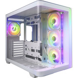 FSP M580-WA Midi Tower Bianco, Chassis Tower bianco, Midi Tower, PC, Bianco, ATX, micro ATX, Mini-ITX, Vetro, SPCC, Gaming