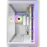 FSP M580-WA Midi Tower Bianco, Chassis Tower bianco, Midi Tower, PC, Bianco, ATX, micro ATX, Mini-ITX, Vetro, SPCC, Gaming