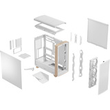 Fractal Design Summit Chalk White Solid, Chassis Tower bianco/legno