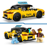 LEGO City Taxi Giallo, Giochi di costruzione Macchina Giocattolo con 2 Minifigure e Tetto Rimovibile, Sviluppo Motricità Fine, Regalo da 5+, Set da costruzione, 5 anno/i, Plastica, 122 pz, 214 g
