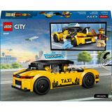LEGO City Taxi Giallo, Giochi di costruzione Macchina Giocattolo con 2 Minifigure e Tetto Rimovibile, Sviluppo Motricità Fine, Regalo da 5+, Set da costruzione, 5 anno/i, Plastica, 122 pz, 214 g