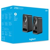 Logitech Z150 Nero Cablato 3 W, Altoparlante PC Nero, 2.0 canali, Cablato, 3 W, Nero