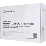SilverStone Gemini 2000C Titanium, Alimentatore PC argento