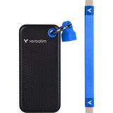 Verbatim Pocket SSD 2 TB USB tipo-C 3.2 Gen 2 (3.1 Gen 2) Nero, Blu, Disco a stato solido Nero/Blu, 2 TB, USB tipo-C, 3.2 Gen 2 (3.1 Gen 2), 1000 MB/s, 10 Gbit/s, Nero, Blu
