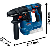 Bosch Martello perforatore a batteria GBH 18V-18 Professional, 18Volt, Trapano a percussione blu/Nero