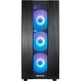Chieftec HUNTER 2 Midi Tower Nero, Chassis Tower Nero, Midi Tower, PC, Nero, ATX, micro ATX, Micro-ITX, Metallo, Vetro temperato, Gaming