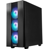 Chieftec HUNTER 2 Midi Tower Nero, Chassis Tower Nero, Midi Tower, PC, Nero, ATX, micro ATX, Micro-ITX, Metallo, Vetro temperato, Gaming