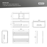 Digitus Rete Ethernet Gigabit 16 porte, Interruttore 