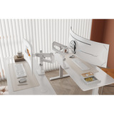 Digitus Supporto singolo per monitor, 57", 27 kg, Base per monitor bianco