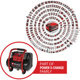 EINHELL Compressore a batteria Power X-Change TE-AC 36/150 Li OF - Solo, 36 Volt (2x18V) Nero/Rosso