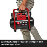 EINHELL Compressore a batteria Power X-Change TE-AC 36/150 Li OF - Solo, 36 Volt (2x18V) Nero/Rosso