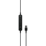 EPOS ADAPT 160 USB II Auricolare Cablato A Padiglione Ufficio USB tipo A Nero, Headset Nero, Cablato, Ufficio, 20 - 20000 Hz, 136 g, Auricolare, Nero