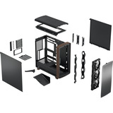 Fractal Design Summit Black Solid, Chassis Tower Nero/legno