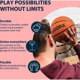 HUDORA Start Basketballständer 260, Attrezzature per il fitness rosso/Nero