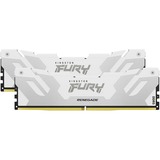 Kingston FURY FURY 32GB 8000MT/s DDR5 CL38 DIMM (Kit da 2) Renegade White XMP, Memoria bianco, 32 GB, 2 x 16 GB, DDR5, 288-pin DIMM