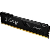 Kingston FURY FURY Beast 16GB 3200MT/s DDR4 CL16 DIMM 1Gx8 Black, Memoria Nero, 16 GB, 1 x 16 GB, DDR4, 288-pin DIMM