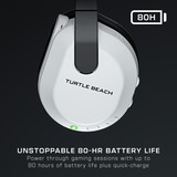 Turtle Beach Stealth 600 Bianco PlayStation Cuffie da Gioco Wireless con 80 ora Batteria, Altoparlanti da 50mm e Bluetooth per PS5, PS4 e PC, Cuffia da gioco bianco, Altoparlanti da 50mm e Bluetooth per PS5, PS4 e PC, Wireless, Gaming, 20 - 20000 Hz, 320 g, Auricolare, Bianco