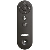 Unold 86545 stufetta elettrica Interno Nero, Legno Riscaldatore ambiente elettrico con ventilatore, Termoventilatore Nero/legno, Riscaldatore ambiente elettrico con ventilatore, Ceramica, 1,2 m, Interno, Nero, Legno, Plastica