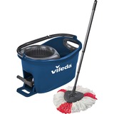 Vileda Set mocio Turbo Easy Wring & Clean Box, Tergipavimento blu/Nero