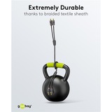 goobay Cavo stereo Cinch Plus Nero/Argento