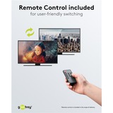 goobay Commutatore matrice HDMI 4 a 2 (4K @ 60Hz), Splitter HDMI Nero