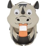 Affenzahn Piccolo amico rinoceronte, Zaino beige/grigio
