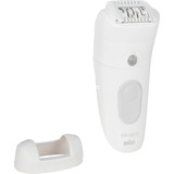 Braun Silk-épil 5 5-011 Bianco, Epilatore bianco/Argento, Bianco, MicroGrip, 0,5 mm, Batteria, Germania