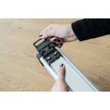 Brennenstuhl Multipresa Premium-Alu-Line 6 prese, Ciabatta Nero/Argento