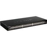 D-Link DGS-1520-52/E switch di rete Gestito L3 10G Ethernet (100/1000/10000) 1U Nero, Interruttore Gestito, L3, 10G Ethernet (100/1000/10000), Montaggio rack, 1U