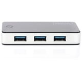 Digitus HUB USB 3.0, 4 porte, nero Nero, 4 porte, nero, USB 3.2 Gen 1 (3.1 Gen 1) Type-A, 5000 Mbit/s, Nero, Argento, Cina, 5 V, Windows 7 Home Premium, Windows Vista Home Premium, Windows XP Home