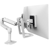 Ergotron LX Series 98-037-062 supporto da tavolo per Tv a schermo piatto 25,4 cm (10") Bianco Scrivania, Maniglia bianco, 14,5 cm (5.7"), 25,4 cm (10"), Bianco