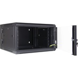 Inter-Tech SMB-6606 6U Da parete Nero, IT armadio Nero, Da parete, 6U, 40 kg, Lucchetti, 20 kg, Nero