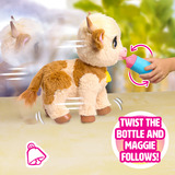 Just Play FurReal Maggie, Peluche animali Mucca, 4 anno/i, Interattivo, Stilo AA, Batterie incluse