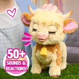 Just Play FurReal Maggie, Peluche animali Mucca, 4 anno/i, Interattivo, Stilo AA, Batterie incluse