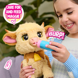 Just Play FurReal Maggie, Peluche animali Mucca, 4 anno/i, Interattivo, Stilo AA, Batterie incluse