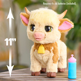 Just Play FurReal Maggie, Peluche animali Mucca, 4 anno/i, Interattivo, Stilo AA, Batterie incluse