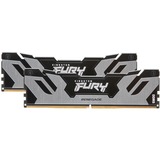 Kingston FURY FURY 96GB 6000MT/s DDR5 CL32 DIMM (Kit da 2) Renegade Silver XMP, Memoria argento/Nero, 96 GB, 2 x 48 GB, DDR5, 288-pin DIMM