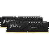 Kingston FURY FURY Beast 32 GB 5600 MT/s DDR5 CL40 DIMM (Kit da 2) Black, Memoria Nero, 32 GB, 2 x 16 GB, DDR5, 288-pin DIMM, Nero