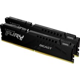 Kingston FURY FURY Beast 32 GB 5600 MT/s DDR5 CL40 DIMM (Kit da 2) Black, Memoria Nero, 32 GB, 2 x 16 GB, DDR5, 288-pin DIMM, Nero